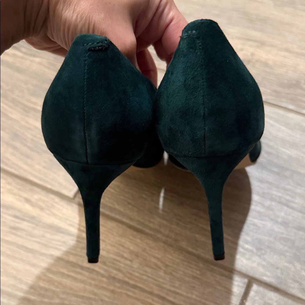 Nine West Oraye Dark Green Stiletto Pumps Sz 10 M - Picture 8 of 14